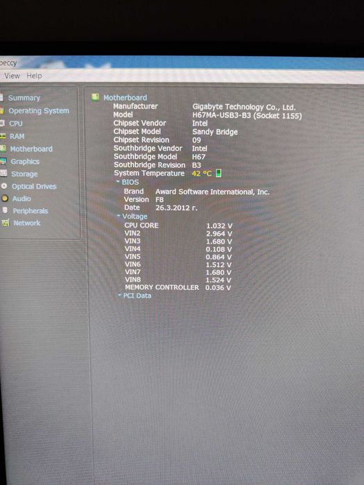 Дънна платка Gygabyte GA-H67MA-USB3-B3, i3-2100 и рам