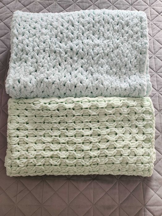 Ръчно плетени одеала и пелени