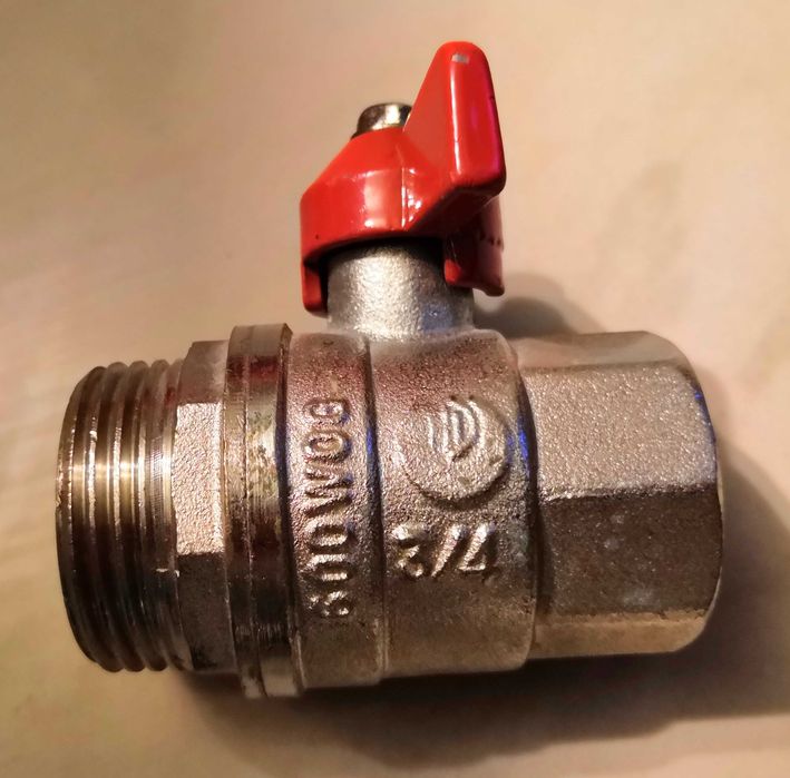 Сферичен кран NPT 1’’ с накраиници ¾‘‘ налягане 64bar