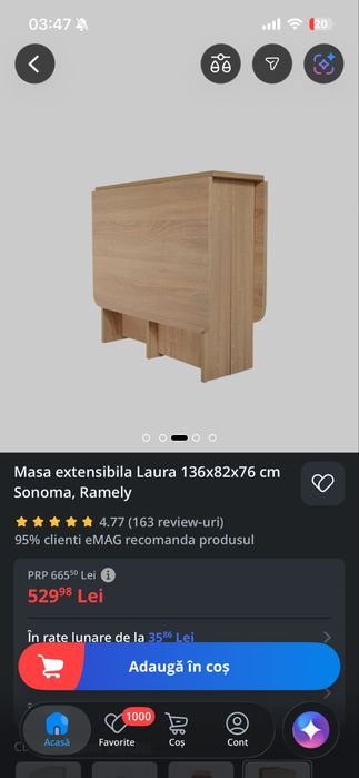 Masa extensibila