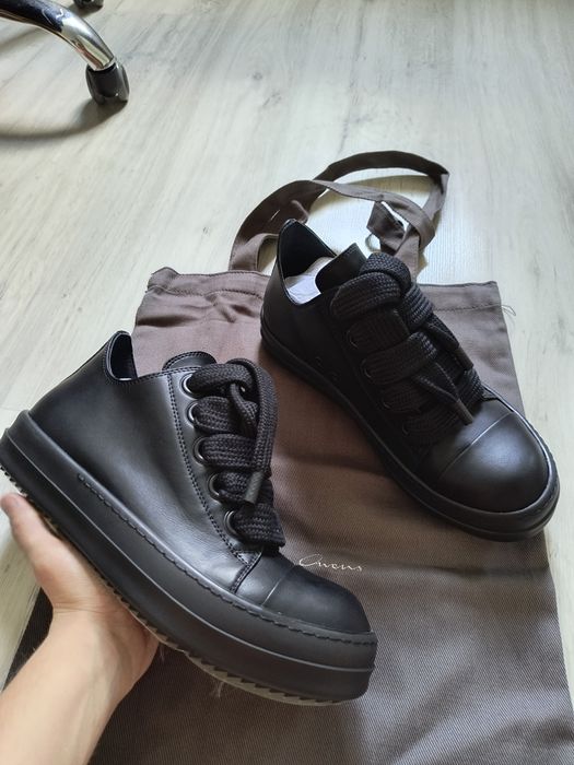 Rick Owens Ramones low leather 42