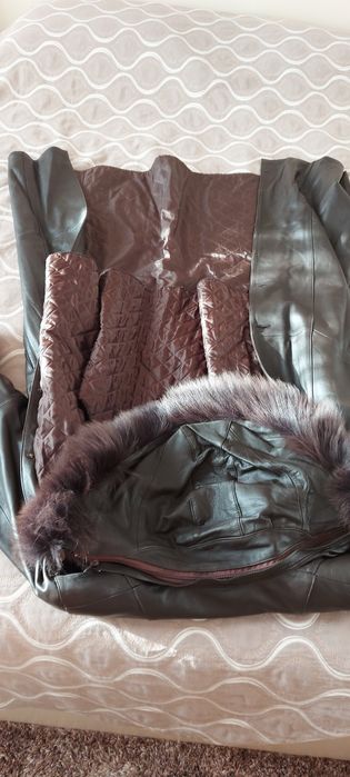 Манто естествена кожа