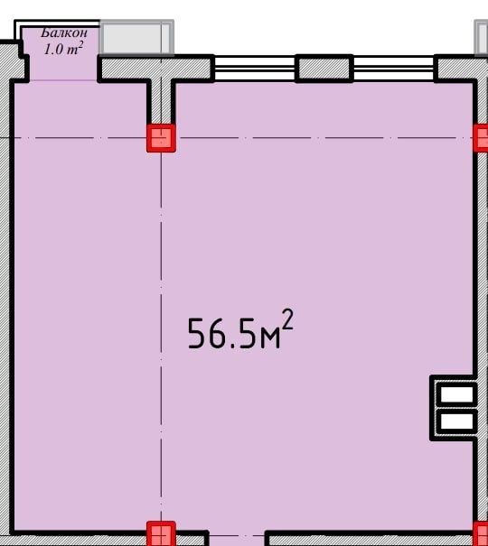 Новостройка Chimgan Hills, 2/3/9 . 56,5 м²