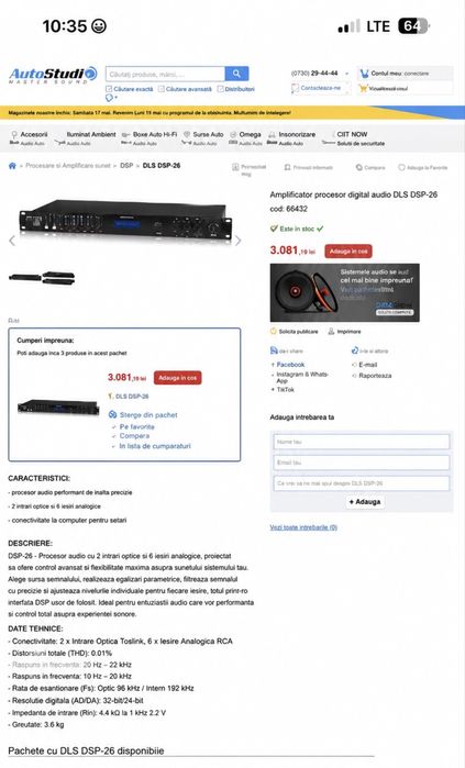 Sistem sunet activ ( boxe active )  : 2 boxe solton aart 88a +4 subwooferi fun generation 15 inch + procesor sunet  digital das electronics 26