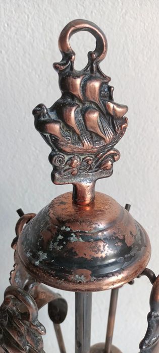 Ustensile Șemineu Vechi  Sobă  Vintage