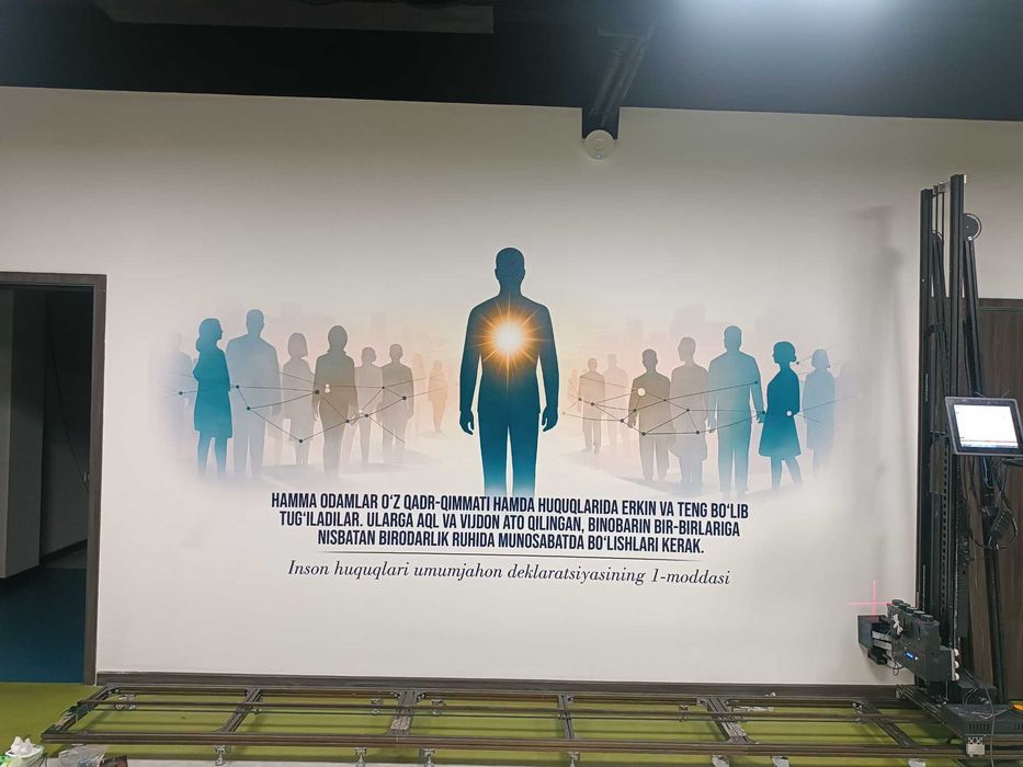 Devorga rasm chizish/Robot rassom/3D rasm/Роспись на стен/уф печать