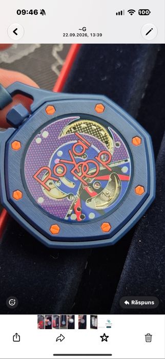 Vand ceas AP Swatch Royal pop