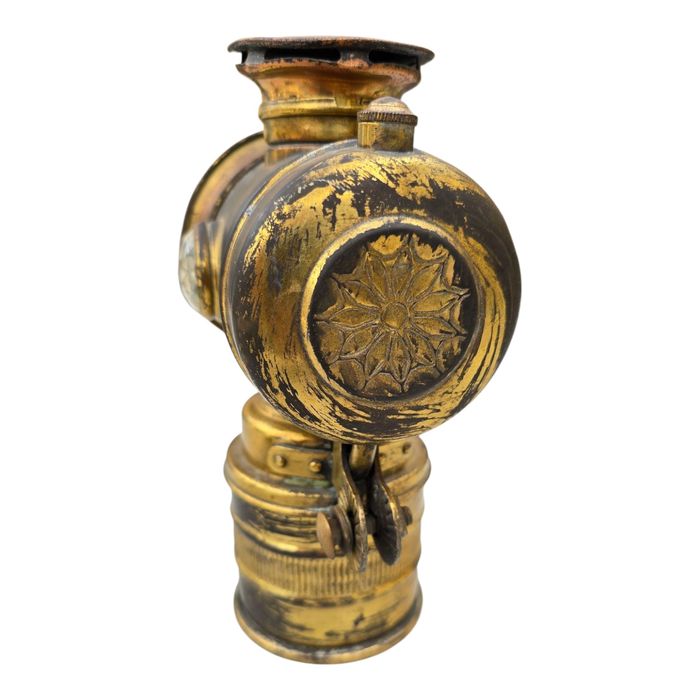 Lampa carbid , far bicicleta