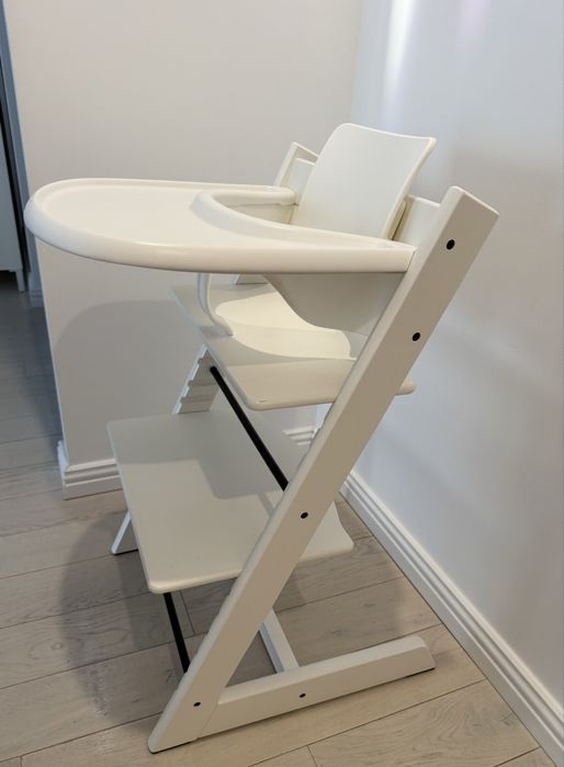 Scaun de masa Stokke Tripp Trapp cu baby set, husa si tavita