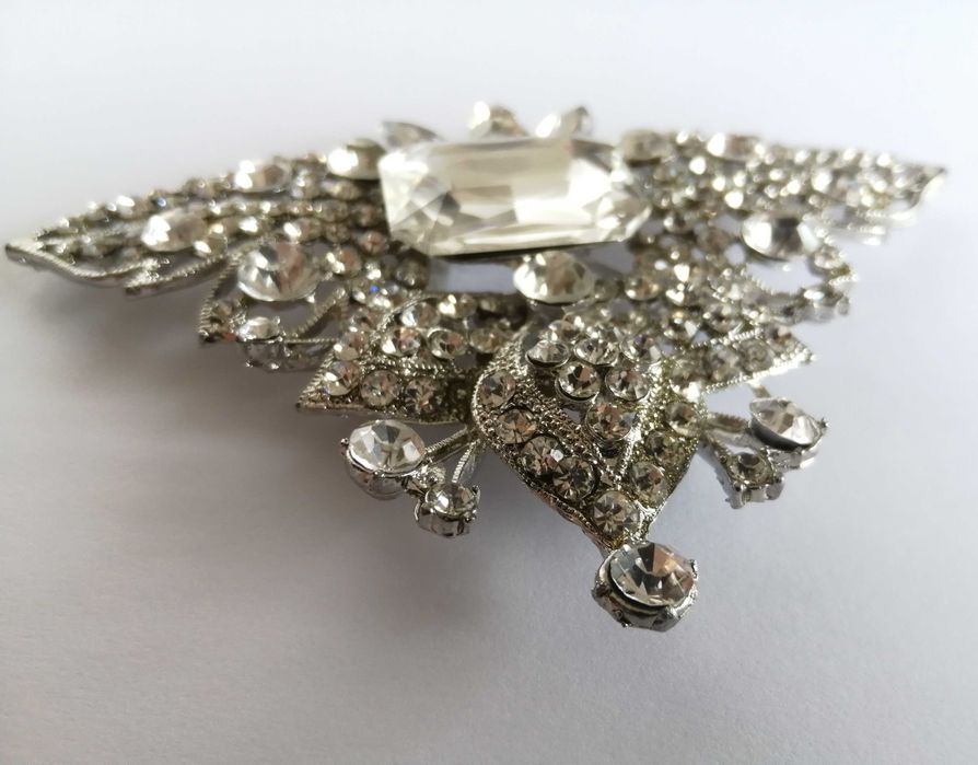 Accesoriu metalic cu pietre pentru rochii genti rochie Cristallini