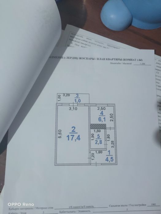 Продается 1комнатная кв