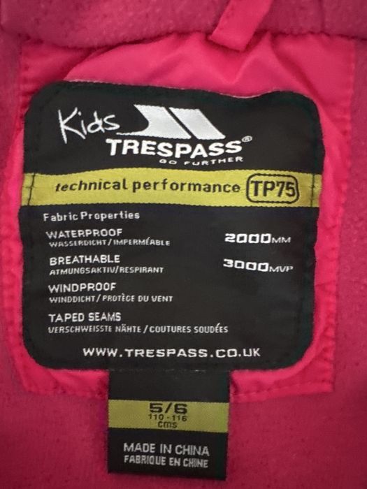 Salopeta iarna copii, Traspass