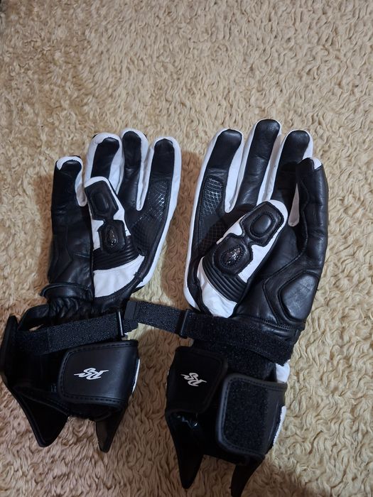 Manusi moto noi piele XL