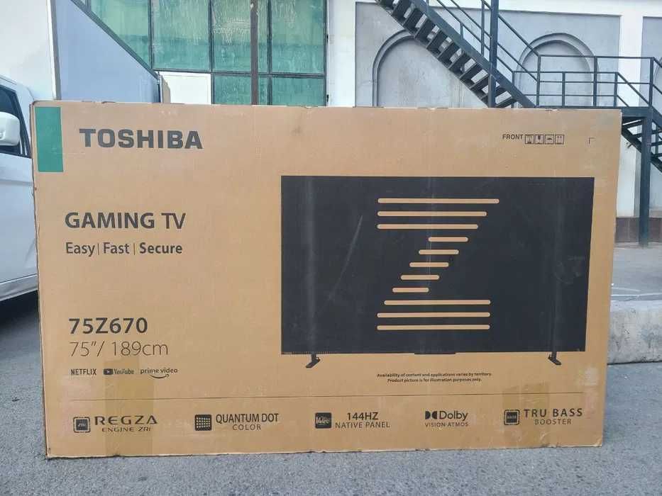 Телевизор TOSHIBA 85 QLED 4K UHD самый низким цена + доставка есть