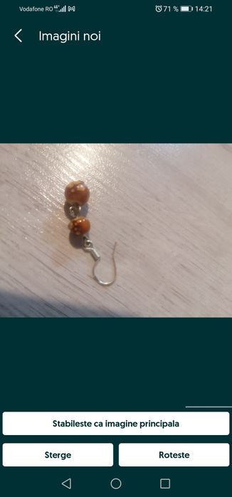 Set bratara și cercei argint