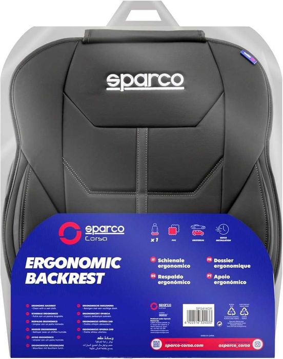 Универсална подложка за седалка Sparco - Черно/Сиво.