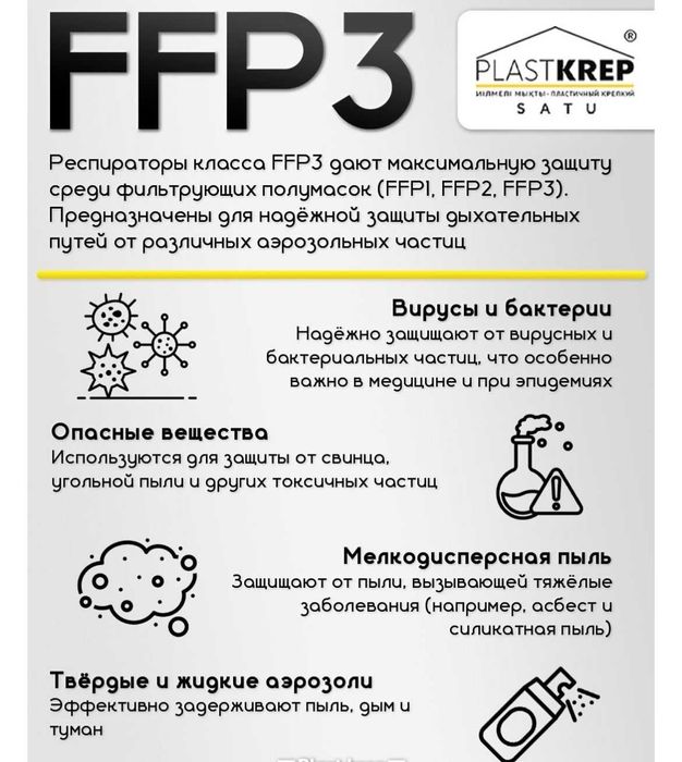 Респиратор профессиональный 6800