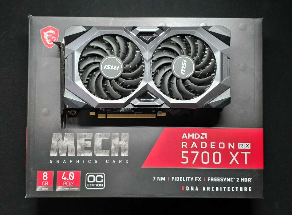 AMD MSI Radeon RX 5700 XT MECH OC 8 GB