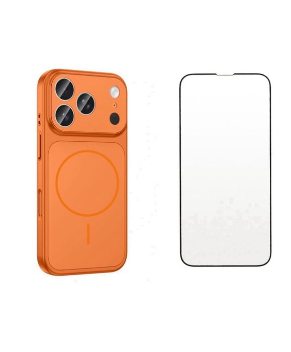 Iphone 17 AIR PRO MAX - Husa Magnetic Case si Folie Sticla Curved