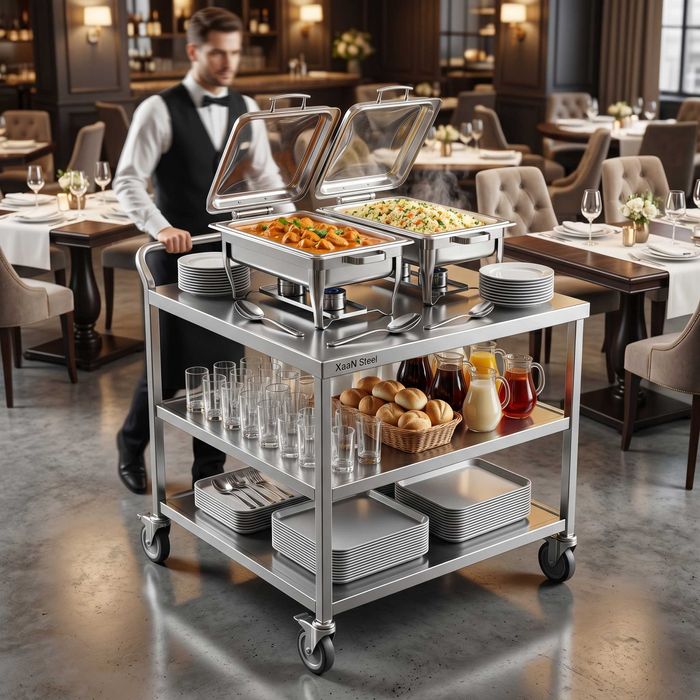 Тележки для Ресторана Nerjaveyka Нержавейка / Servis stoli