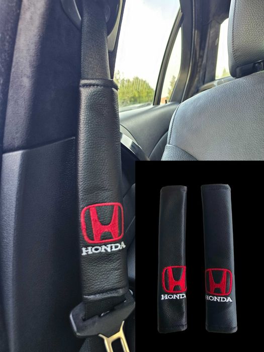 протектори за колани на автомобил Honda Хонда кожени комплект 2бр