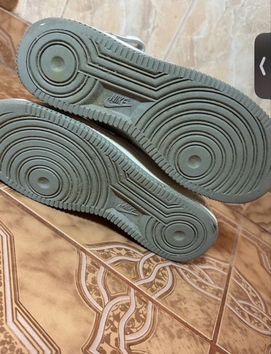 Nike air force 1 mid le white wolf grey