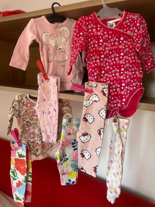 Lot set bluza pantaloni bebe copii marime 56-62 - fiecare poza 50 lei