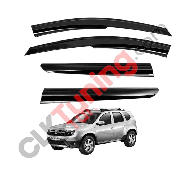 Paravanturi geamuri pentru Dacia Duster 1 cu prindere pe exterior