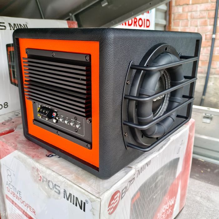 Сабвуфер BOS MINI X808, размер коропки 47*34*33 см