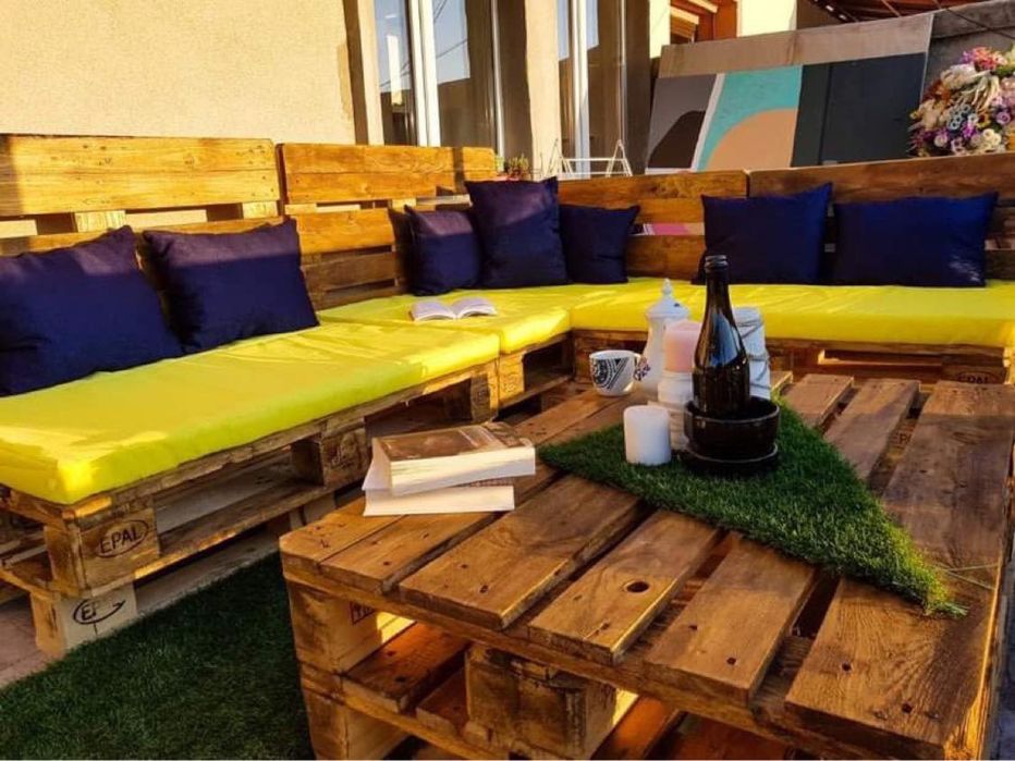 Saltele exterioare model butoni,saltele terasa