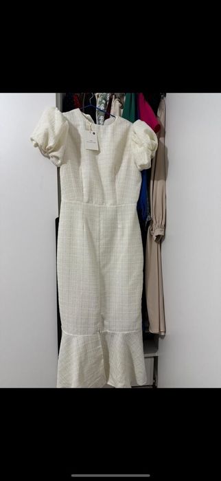 Платье рыбка твидовое новый