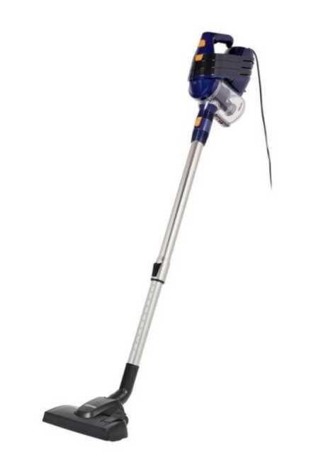 Aspirator cu baton Tristar cu fir, functie 2 in 1, principiu multiciclon, tija telescopica, atasament perie, fara sac, SZ-2318