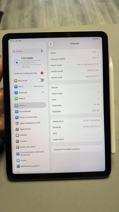 Ipad Air Gen 5 M1 10,9”