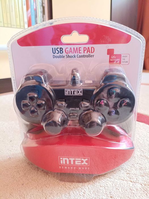 GamePad cu Vibrații (Double Shock) INTEX IT-GP02B pt. Laptop, PC - NOU