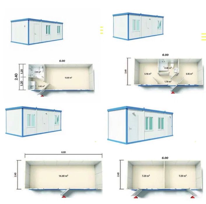 Офис контейнер Високо качество Сглобяем павилион Вила Бунгало