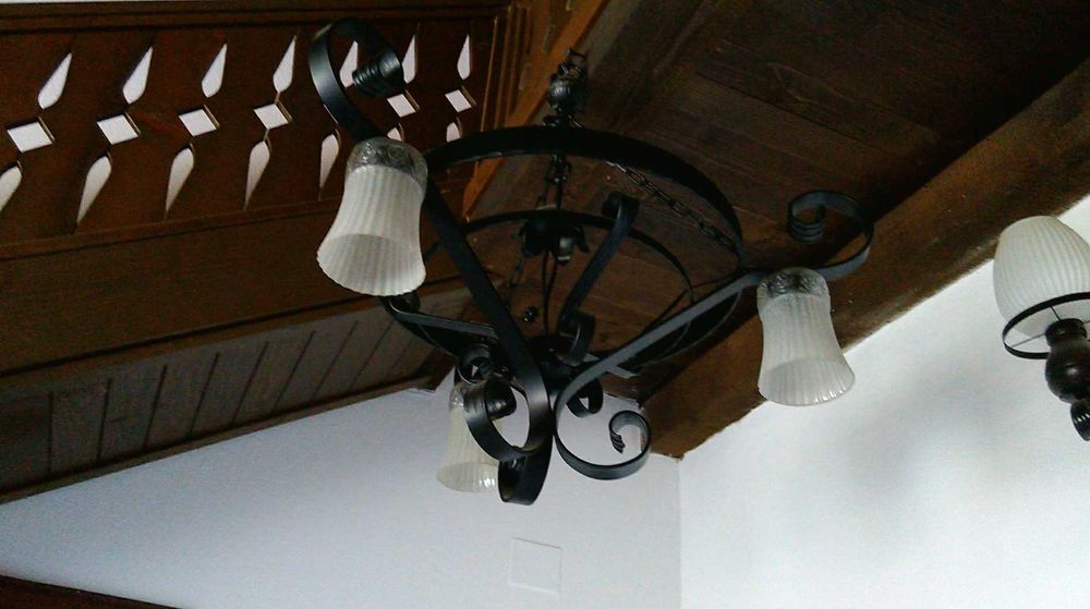 Полилей абажур от ковано желязо- два еднакви