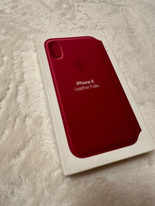 MQRX2ZM/A iPhone X Leather Folio Berry