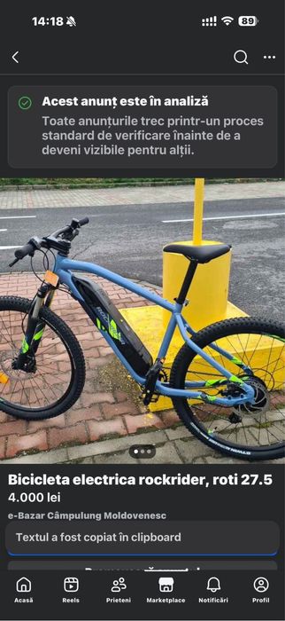 Bicicleta electrica rock Rider