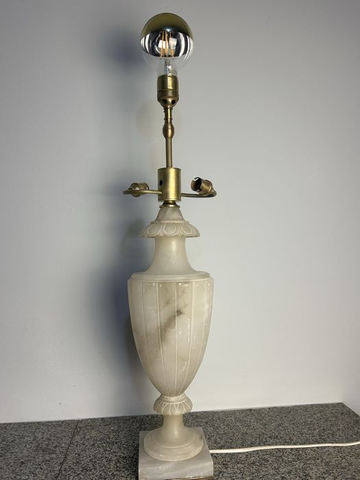 Lampă vintage din alabastru și alamă – 80 cm, stil clasic elegant