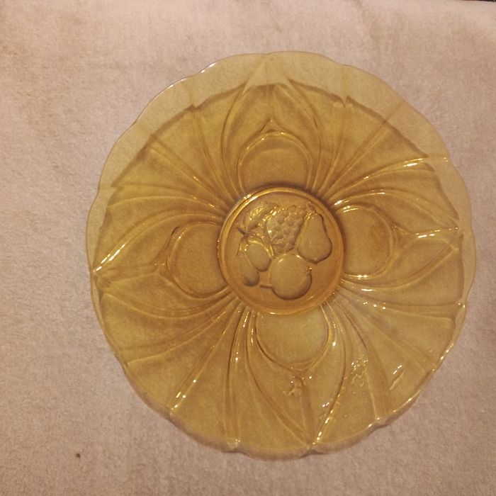 Стъклено плато Цветно плато