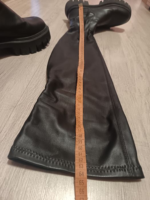 Дамски кожени ботуши (чизми) 38 размер ZARA