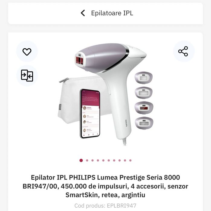 Epilator IPL PHILIPS Lumea Prestige Seria 8000