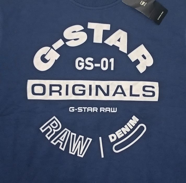 G-STAR RAW Sweatshirt оригинално горнище L памук син суичър горно