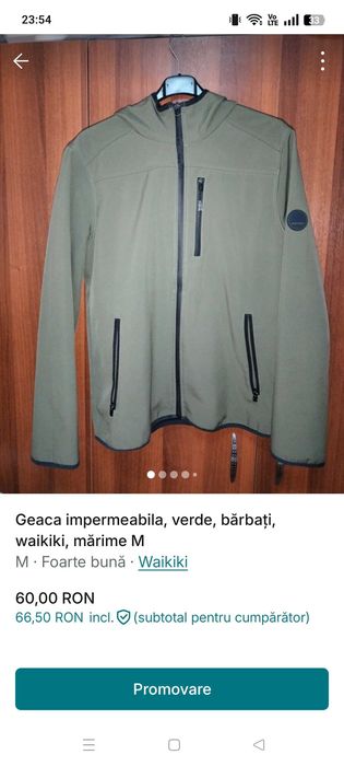 Geaca impermeabila bărbați mărime M waikiki