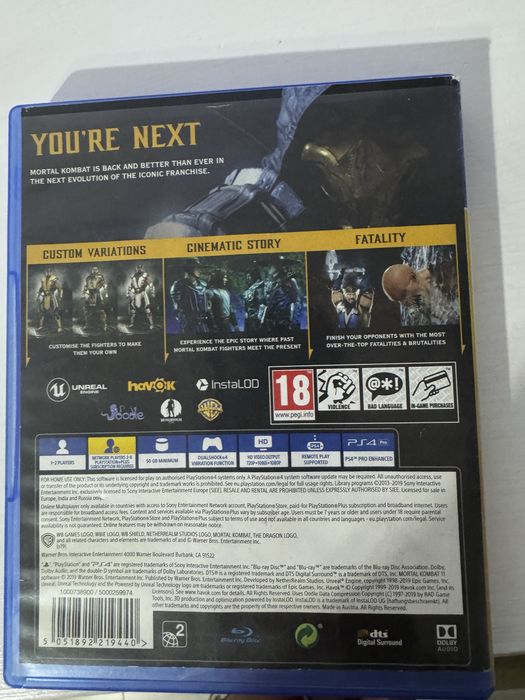 Mortal Combat 11 ps4 rus