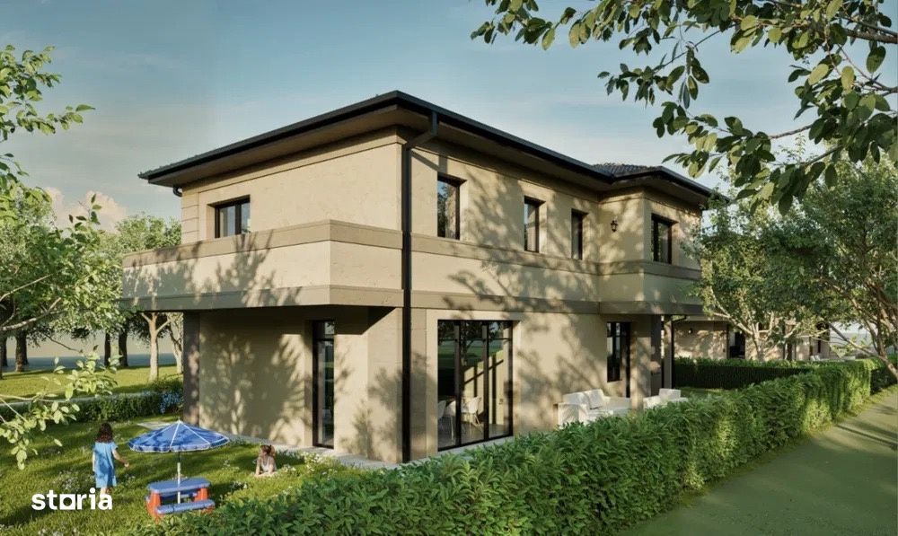 Casa individuala pasiva nZEB de vanzare in Floresti, ansamblu exclusiv