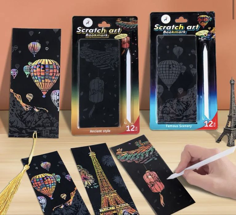 Открытки скретч арт (12шт)