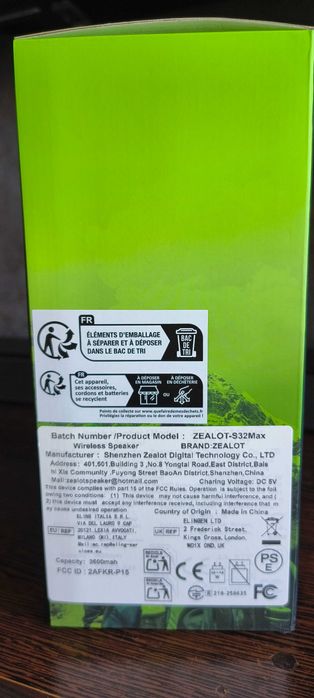 Vand boxă wireless Zealot