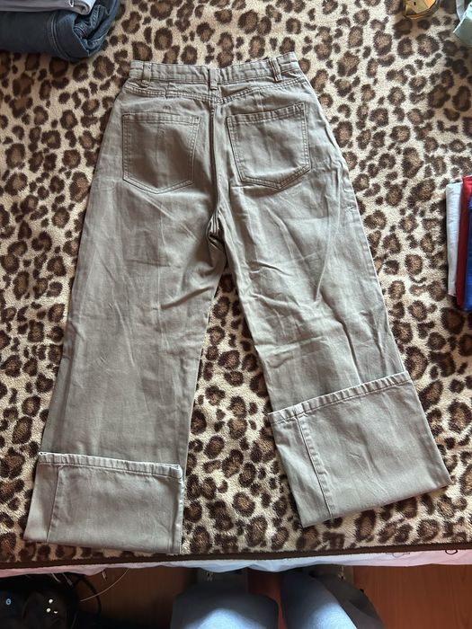 Wide-leg Jeans, maro