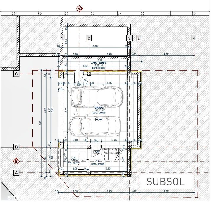 Bucium - teren 398mp cu autorizatie constructie D+P+E, toate utilitati
